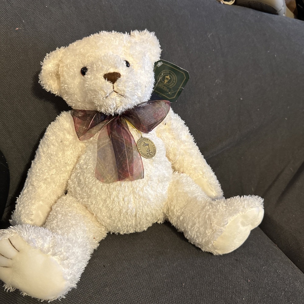 THOMAS KINKADE PAINTER OF LIGHT WHITE PLUSH TEDDY BEAR